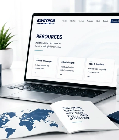 Swiftline resources and courier workflow planning visual